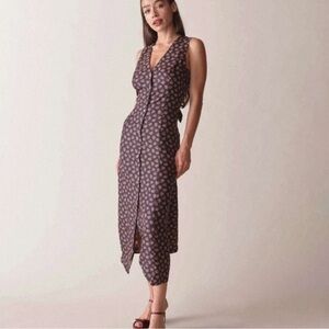 NWOT Doen Allene silk midi dress, size XS